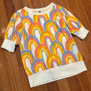Tea collection Rainbow Shirt Girls’ Size 6 NWOT